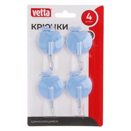Крючки самоклеящиеся тм VETTA, на блистере, 4шт, WF-005