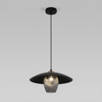 Eurosvet св-к подвес. G9 1x25W 350х350х920 мет черный/дымчатый Kamari 50259/1 a064946