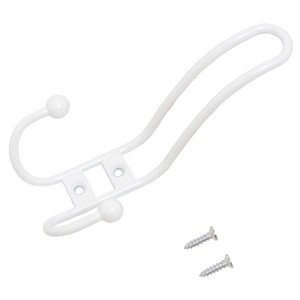 Крючок-вешалка мебельн 3-рожк СТАНДАРТ 208A WW мат.белый Инд. уп. на подвесе(240,30)