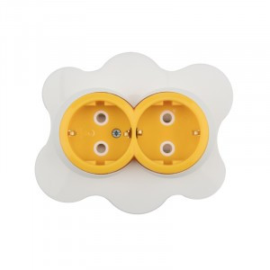 KRANZ HAPPY роз. СУ 2 мест. (земля, крышка) 16A желтая/белая KR-78-0632