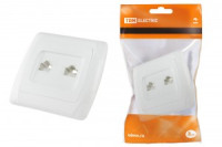 TDM Онега роз. телеф. СУ 2 мест. бел. (RJ11) (10!) SQ1805-0021