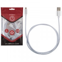 Energy кабель ET-01 USB(A)шт. - microUSB шт., 1 м, серебро, 6370