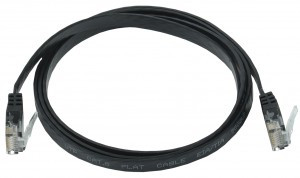 ITK коммутац. шнур (патч-корд) плоский кат.6 UTP 1м чёрный PC09-C06U-1M-FL