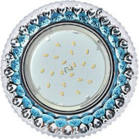 Ecola GX53 H4 LD7009 св-к Круг &quot;Кристалл&quot; подсветка 4K Голубой/Хром 40x125 FB53CCEFB (10!)