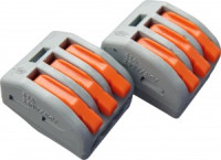 GENERAL клемма СМК 222-413 с рычагом 3х(0,08-4мм2) (уп.50шт, цена за шт) тип WAGO 800482