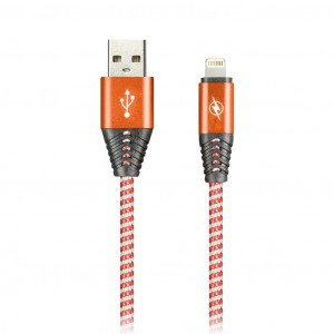 Дата-кабель USB(A)шт. - 8pin шт.(iphone) Smartbuy HEDGEHOG красн 2А,1м (iK-512HH red)/100