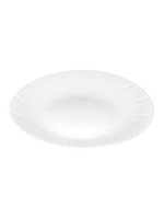 Тарелка обеденная белая без деколя 24см стеклокерамика (кратность 6шт!!!) МФК OLHP-95