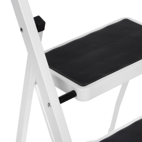 ЕРМАК Стремянка стальная (макс.нагрузка 150кг), 2 ступени, прорезиненные ступени