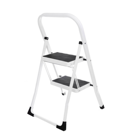 ЕРМАК Стремянка стальная (макс.нагрузка 150кг), 2 ступени, прорезиненные ступени