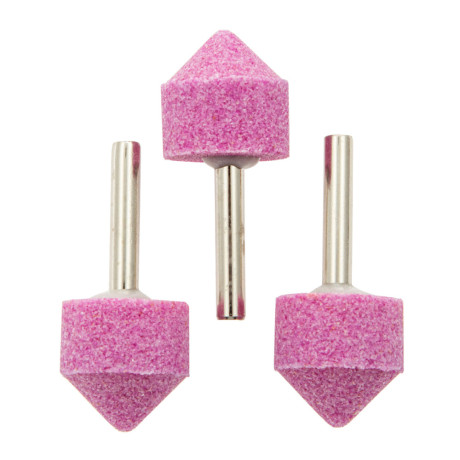 Шарошка абразивная, конус, 25 x 25 x 6 мм, F46, 3 шт Matrix