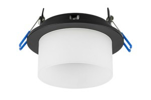 Ecola GX53 H4 5371 св-к встраив. СПОТ Черный матовый 110x79 SR531BECB (10!)