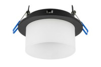 Ecola GX53 H4 5371 св-к встраив. СПОТ Черный матовый 110x79 SR531BECB (10!)