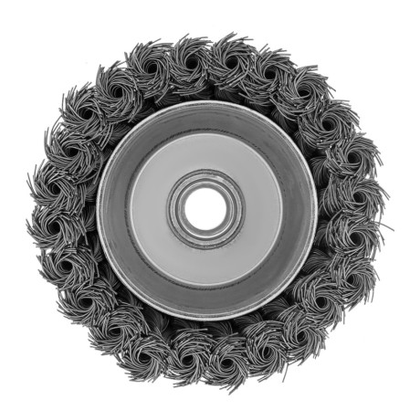 Щетка для УШМ, 100 мм, М14, "чашка", крученая металлическая проволока Сибртех