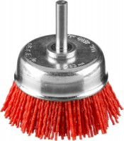 ЗУБР &quot;ПРОФЕССИОНАЛ&quot;. Щетка чашечная для дрели, нейлоновая проволока с абразивным покрытием, 63мм