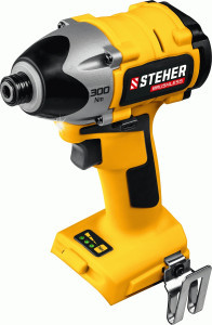 STEHER винтоверт бесщеточный V1, 20В, 300Нм, без АКБ, CSB-300