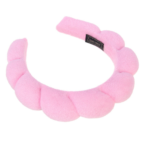 Ободок для косметических процедур махровый тм ЮНИLOOK, 100% полиэстер, 3см, 3 цвета, ВЗ24-07