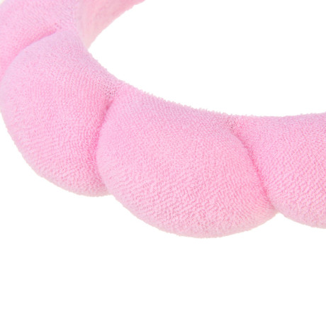 Ободок для косметических процедур махровый тм ЮНИLOOK, 100% полиэстер, 3см, 3 цвета, ВЗ24-07