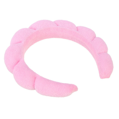 Ободок для косметических процедур махровый тм ЮНИLOOK, 100% полиэстер, 3см, 3 цвета, ВЗ24-07