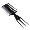 Набор профессиональных расчесок-гребней тм ЮНИLOOK, 10пр., пластик, черный