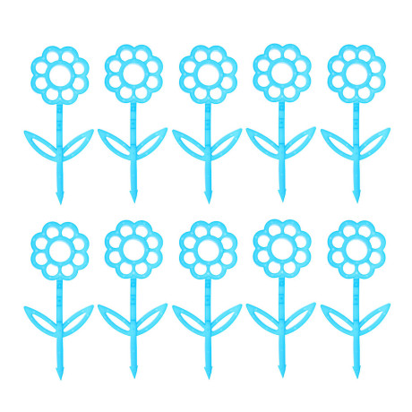 INBLOOM Заборчик декоративный Цветок 10шт, 15x33 см, пластик