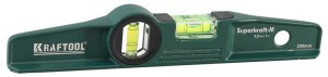 Уровень  KRAFTOOL "SUPERKRAFT-M" литой, 2 ампулы, 0,5мм/м, 250мм zu34717-025