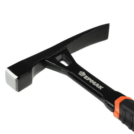 ЕРМАК Молоток каменщика, цельнокованый, двухкомп.обрезин. рук-ка, 600г, 275мм