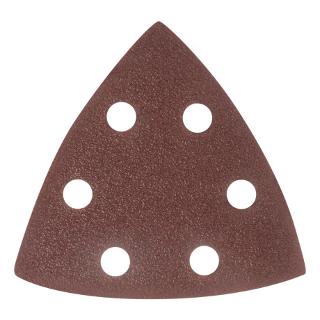 Треугольник абразивный на ворсовой подложке под "липучку", перфорированный, P 60, 93 мм, 5 шт Matrix