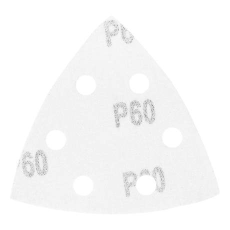 Треугольник абразивный на ворсовой подложке под "липучку", перфорированный, P 60, 93 мм, 5 шт Matrix