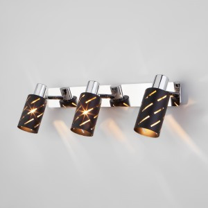 EUROSVET Бра E14 3x40W 450x145 металл/черный/хром Fente 20090/3 a050201