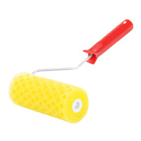 Валик &quot;Структурный&quot; поролоновый с ручкой, &quot;горошек&quot;, 180 мм, D 80 мм, D ручки 6 мм MTX