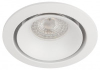 ЭРА MR16 GU5.3 L100 WH св-к встр. d92х35(врез. d75мм) белый алюминий 4048