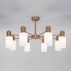 Eurosvet люстра E14 8x60W 720х0х385 металл белый/латунь Vegga 70160/8 a057109