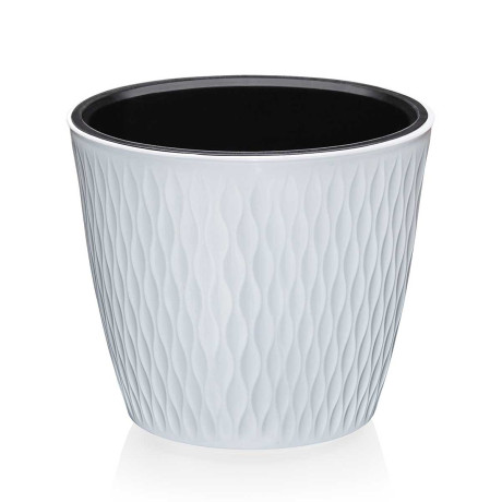 Кашпо Керама 8,5л белый Эльфпласт 497 х14