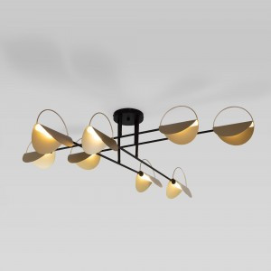 EUROSVET Люстра 6x9W G9 950x950x400 мет.черный/золото 70148/8 GRAZIA Умный дом a062043