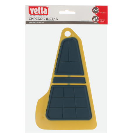 VETTA Скребок-щётка термопластичная резина, 16х9,5 см, 3 цвета