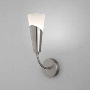 Eurosvet Бра 60W E14 160х100х320 металл белый/никель Rhyton 60167/1 a068282