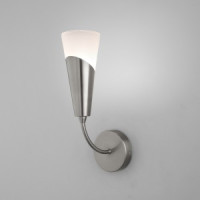 Eurosvet Бра 60W E14 160х100х320 металл белый/никель Rhyton 60167/1 a068282