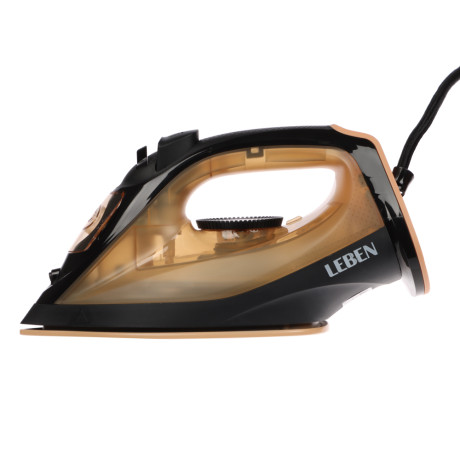 LEBEN Утюг с отпаривателем, 1600 Вт, подошва - керамическое покрытие, бак 150 мл