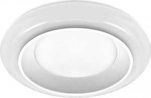 Feron св-к встр. св/д 6W(480lm) 3000K 2K круг 90(70)x45 белый AL605 29600