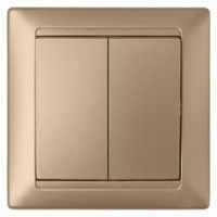 Bylectrica СТИЛЬ выкл. 2 кл. СУ шампань (С510-803 шампань)