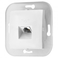 Bylectrica УЮТ мех. розетки телефонной, белый, (ТР4-049)
