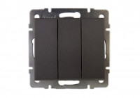 Lezard RAIN мех. выкл. СУ 3 кл. черный графит матовый (корпус PC) 703-4188-109