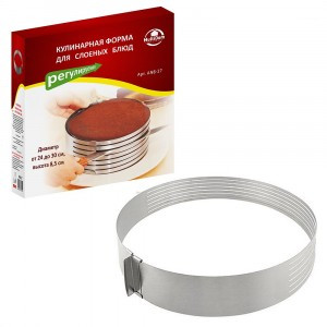 Форма кулинарная регулируемая, 24-30*8,5см, нерж.сталь AN8-27 Мультидом