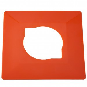Bylectrica рамка декор. защитная под выкл./роз. оранжевый (накладка) ЮЛИГ.735212.410