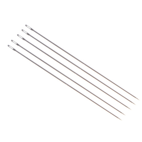 Иглы швейные для бисера, d = 0,55 мм, 5,5 см, 5 шт