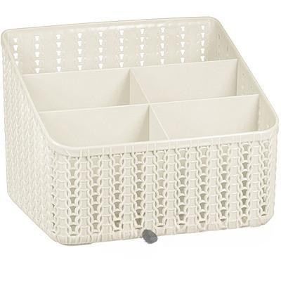 Органайзер ВЯЗАНИЕ 5 секции бел ротанг М2383 (12)