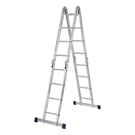 Лестница шарнирная алюминиевая, 4 х 4 ступени, Сибртех