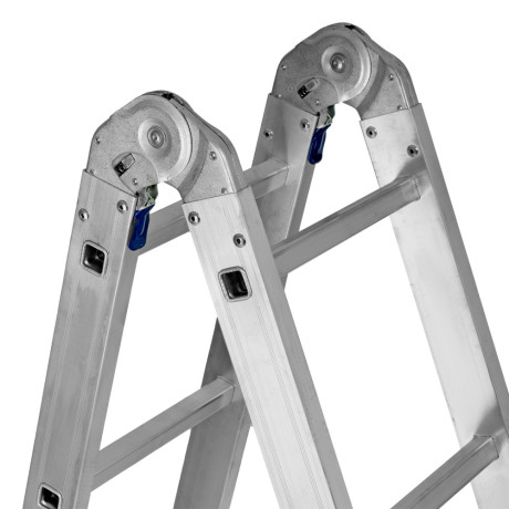 Лестница шарнирная алюминиевая, 4 х 4 ступени, Сибртех