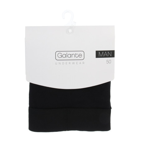 GALANTE Трусы-слипы мужские классика, р.50, 95%хлопок, 5%спандекс, черный, НБ25-4