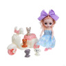ИГРОЛЕНД Кукла 15 см с акс. и питомцами, PVC, PP, ABS, 45х8х24 см